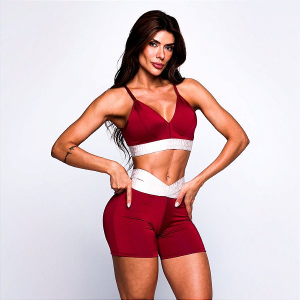 Conjunto Milano Hit Elasticos X Blabkout Zero Transparência Vermelho Acetinado