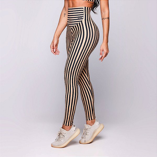 Legging Viena Suplex Light de Poliamida Premium Zero Transparência Estampa Retrô Fit Sunfield