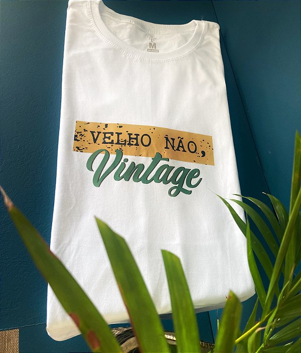 T-shirt Velho não, Vintage