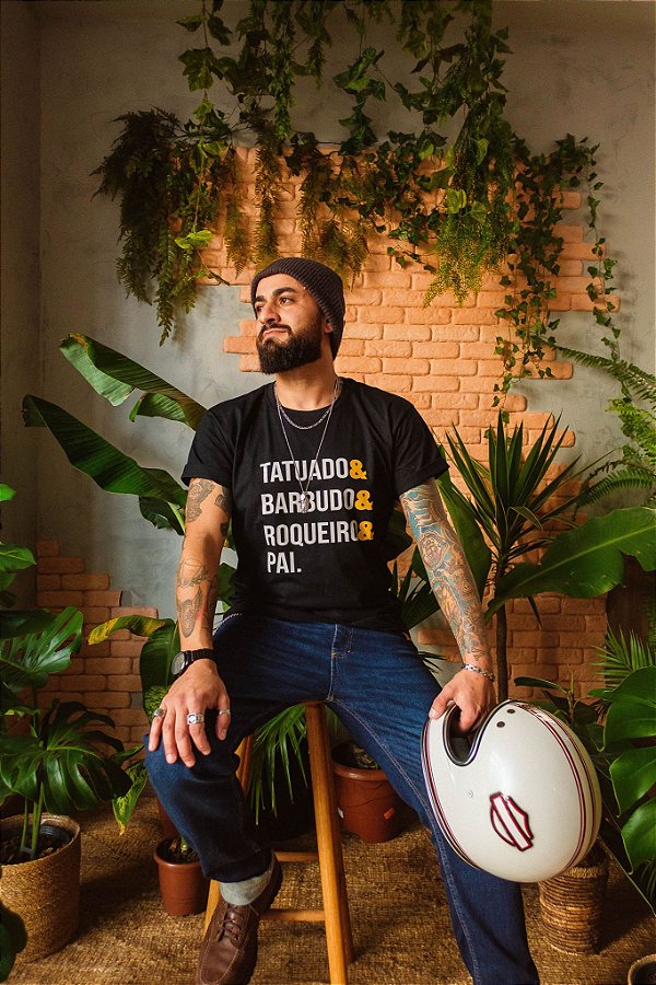 T-shirt Pai Tatuado & Barbudo