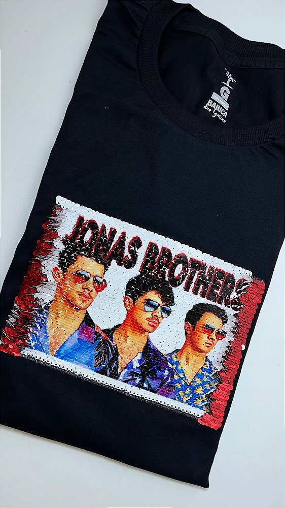 T-Shirt Jonas Brothers - Paetê