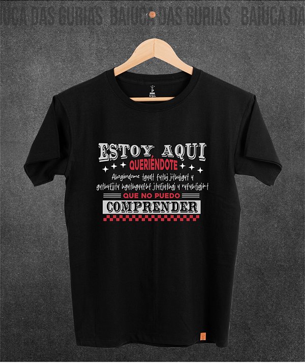 Camiseta Shakira Estoy Aqui (Manga com ou sem paetê)