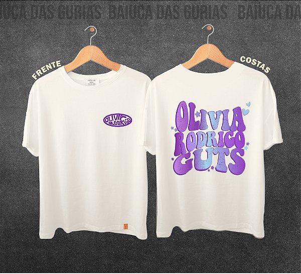T-shirt Olivia Rodrigo -  Retrô Lilás (Manga com ou sem paetê)