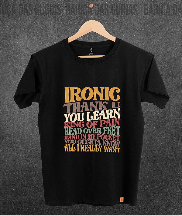 T-shirt Alanis Morissette - Retro frente (Manga com ou sem paetê)