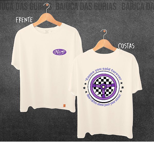 T-shirt Olivia Rodrigo -  Driver License (Manga com ou sem paetê)