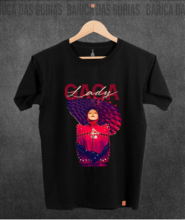 T-shirt Lady Gaga - Red (Manga com ou sem paetê)