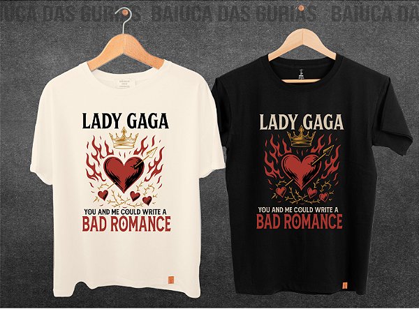 T-Shirt Lady Gaga - BAD ROMANCE