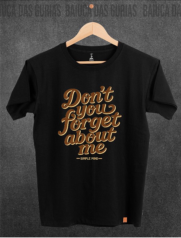 T-shirt Simple Minds -  Forget about me (Manga com/sem paetê)