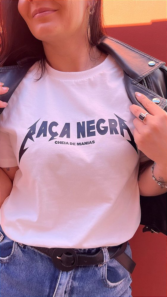 Camiseta Raça Negra (Manga com ou sem paetê)