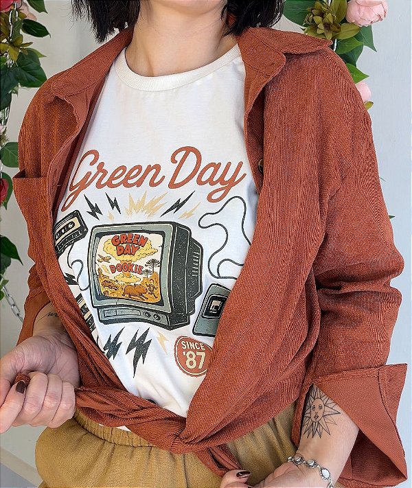 Camiseta Green Day TV Vintage