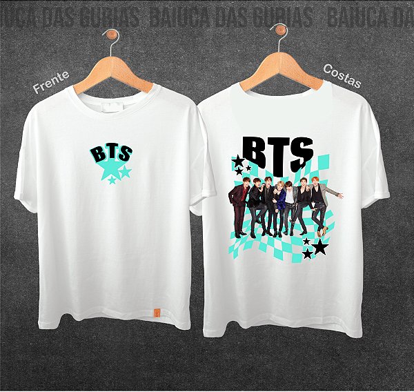 Camiseta BTS - Star (Manga com ou sem paetê)