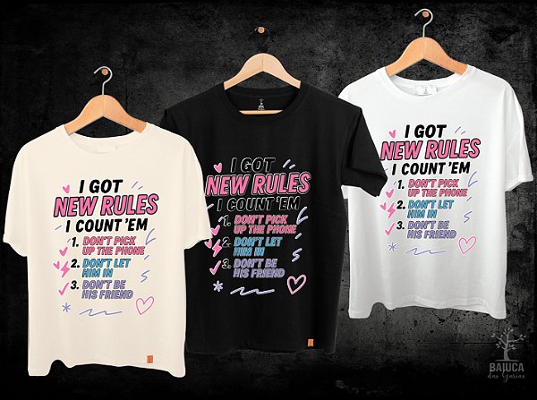 Camiseta Dualipa - Rules 1 2 3