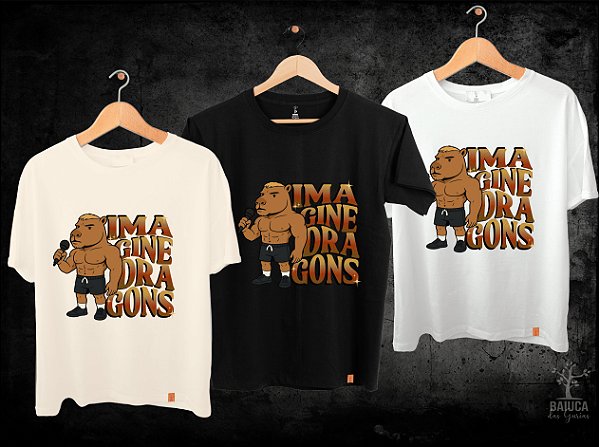 Camiseta Imagine Dragons - Dan Capivara (Manga com ou sem paetê)