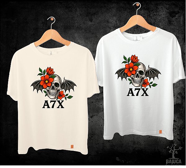 Camiseta Avenged Sevenfold - Caveira Flor