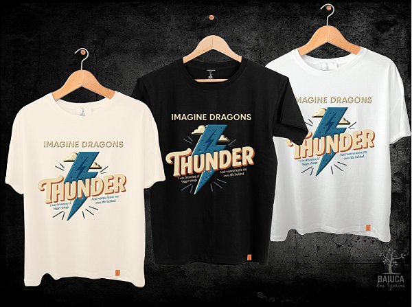 Camiseta Imagine Dragons - Thunder raio