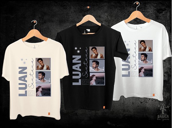 Camiseta Luan Santana - Te Vivo (Manga com ou sem paetê)