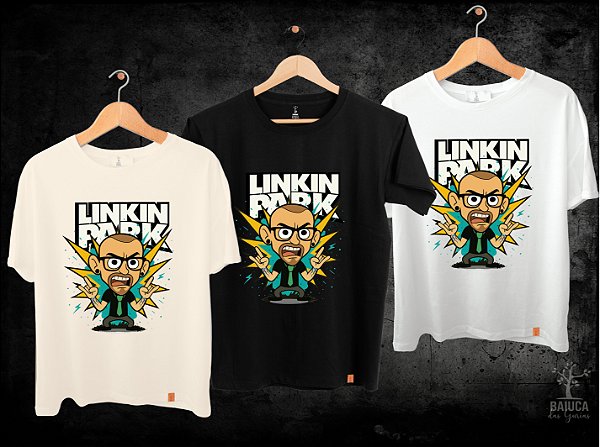 Camiseta Linkin Park - Chester cartoon