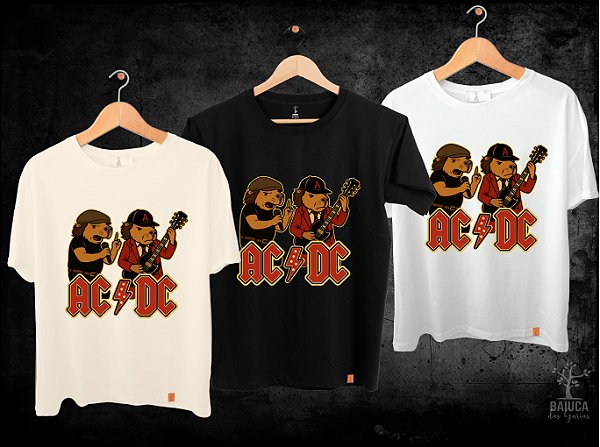 Camiseta AC/DC capivara