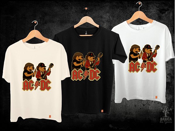 Camiseta AC/DC capivara