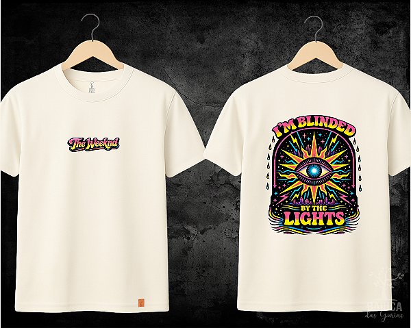 Camiseta The Weeknd - Blinding lights (manga com / sem paetê)