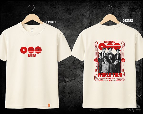 Camiseta BTS Arirang foto frente e costas