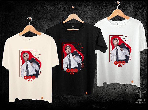 Camiseta BTS - RM (Manga com /sem paetê)