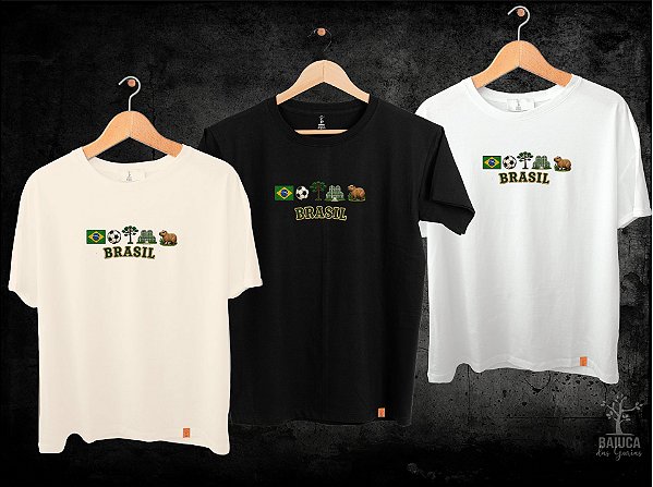 Camiseta Brasil + Curitiba