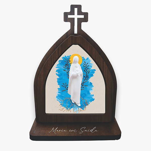 Adorno de Mesa Capela Maria em Saída