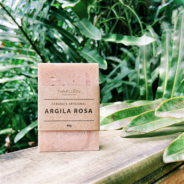 Sabonete Artesanal de Argila Rosa