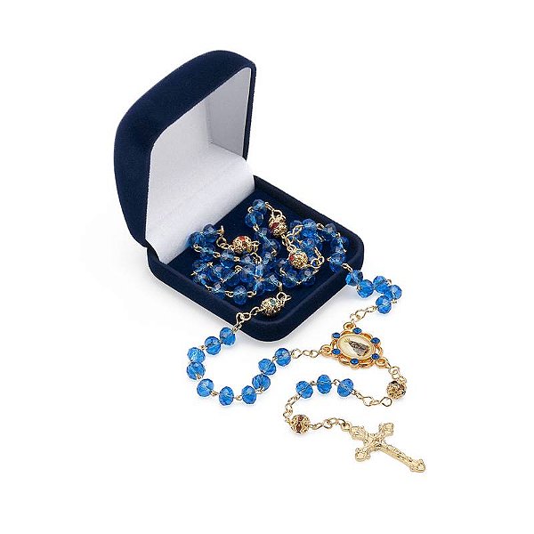 Terço Cristal Nossa Senhora
