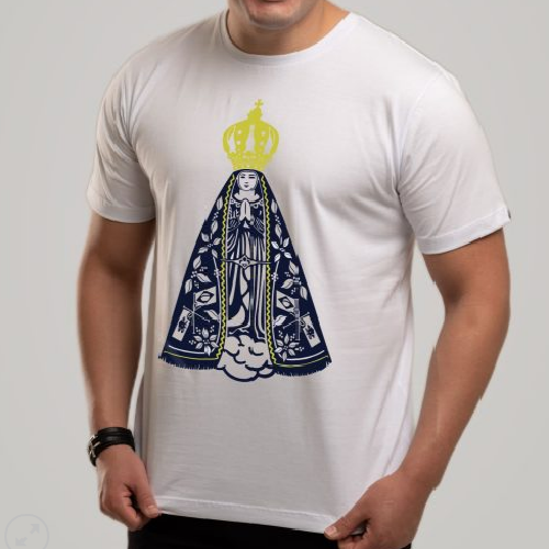 Camiseta Nossa Senhora Aparecida Branca