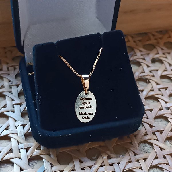 Medalha Semijoia Maria em Saída