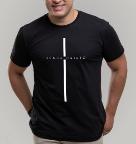 Camiseta Jesus Cristo Preta