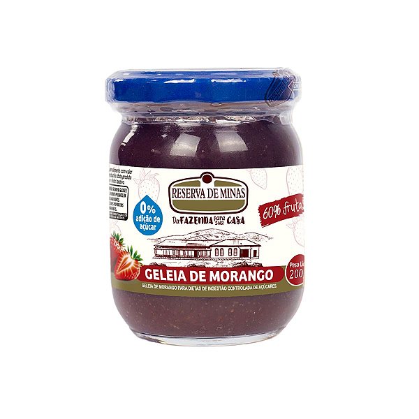 Geleia de Morango Zero Adição de Açúcar – 200g
