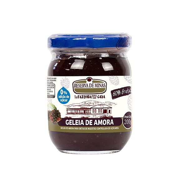 Geleia de Amora Zero Adição de Açúcar – 200g