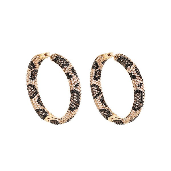 Brinco Argola Onça Ouro 18K