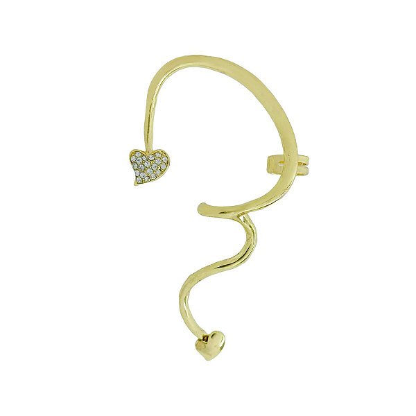 Brinco Ear Cuff Coração