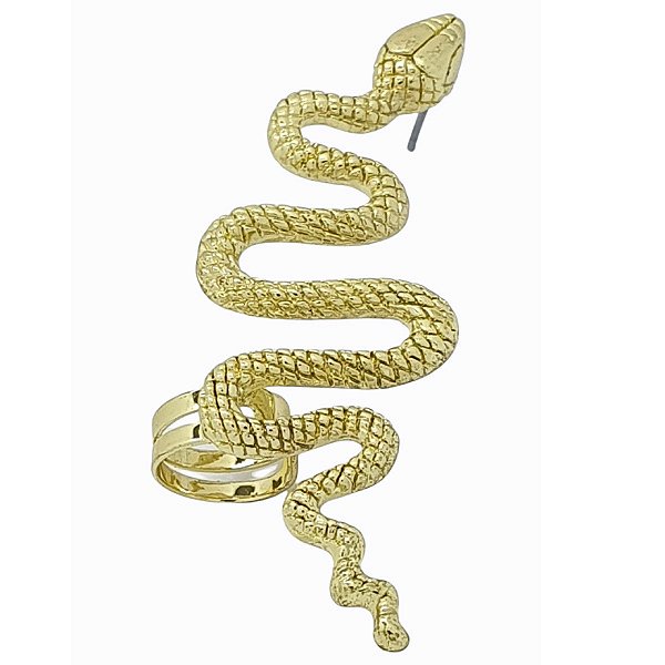 Brinco Ear Cuff Cobra