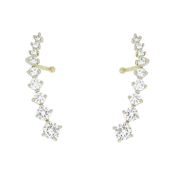 Brinco Mini Ear Cuff com Cristais