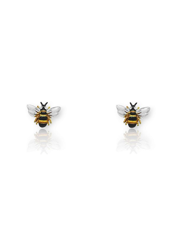 Brinco Semijoia de Abelha em Ródio