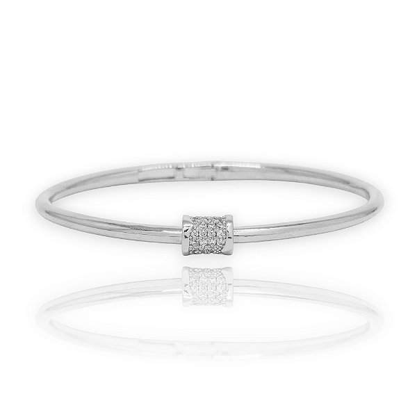 Pulseira/Bracelete com Zircônias Cravejadas – Folheado a Ouro ou Ródio