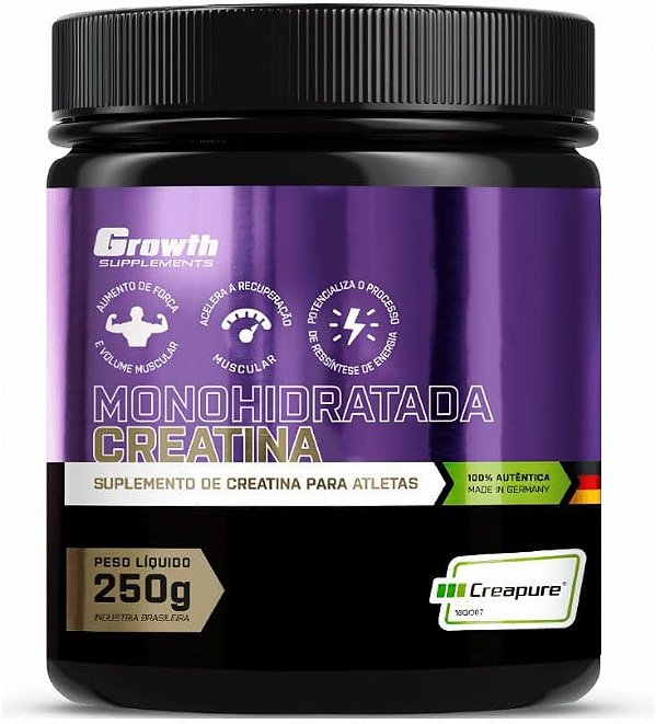 Creatina Monohidratada Creapure 250g - Growth Supplements - Original