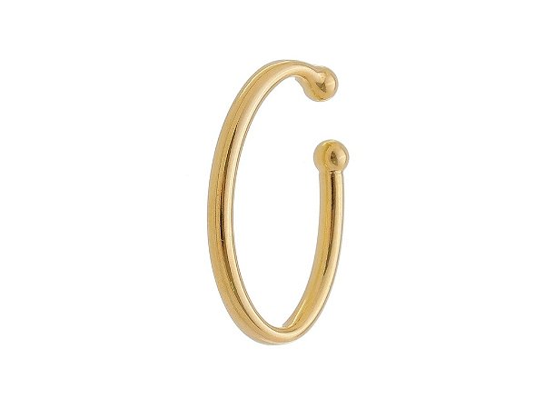 Piercing Fake Feminino Tubo G Banhado a Ouro 18K