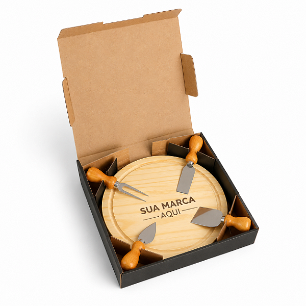 Kit para Queijos Personalizado Brindes Presente