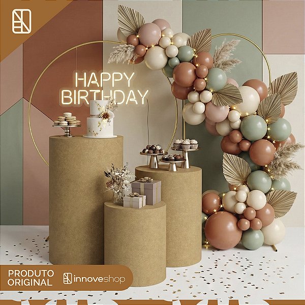 Kit Pegue Monte Arco Redondo 1,5 E Romano Trio Cilindros Mdf