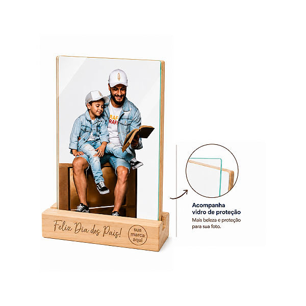 Base Porta - Retrato em Madeira Presente Personalizado