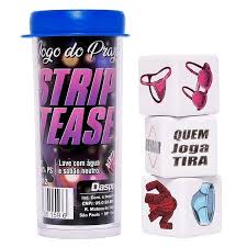 DADO JOGO DO PRAZER STRIP TEASE COLOR 3un