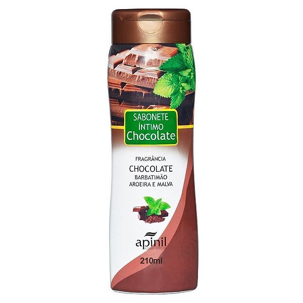SABONETE FEM CHOCOLATE E MENTA 200ml Apinil