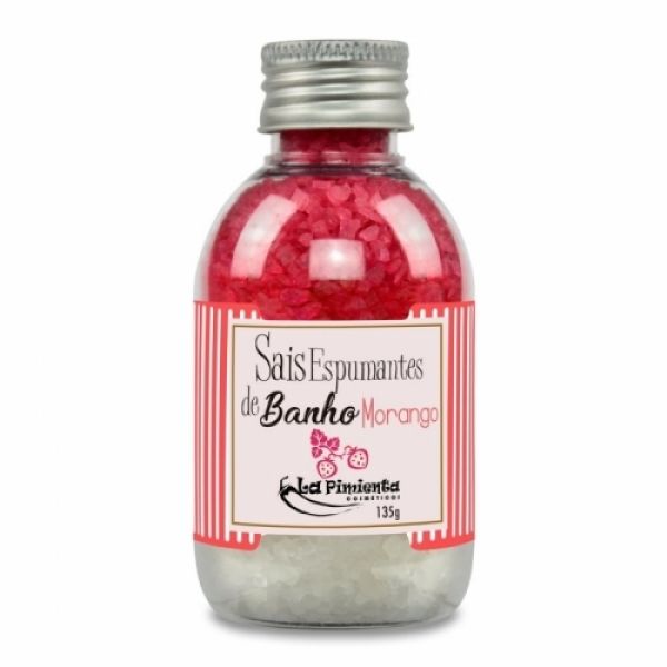 SAIS DE BANHO MORANGO ESPUMANTES 135g