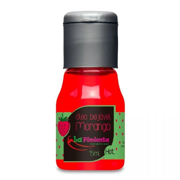 MORANGO HOT ÓLEO BEIJÁVEL 15ml
